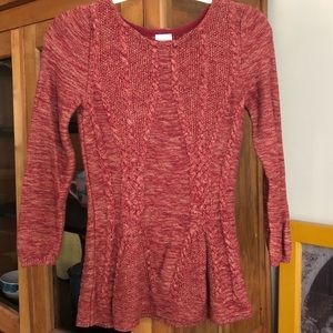 Peplum Style Sweater